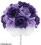 Purple & Lavender Rose Bouquet Wedding | Silk Wedding Flowers | Cheap Bridal Bouquets | Bridesmaid Bouquets | Artificial Wedding Bouquets (Two Dozen Roses)