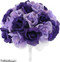 Purple & Lavender Rose Bouquet Wedding | Silk Wedding Flowers | Affordable Bridal Bouquets | Artificial Wedding Bouquets (3 Dozen Roses)