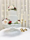 Red and Ivory Flower Cake Toppers- TheBridesBouquet