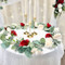 Red and Ivory Wedding Flower Garland 8ft - TheBridesBouquet
