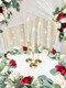 Red and Ivory Wedding Flower Garland 8ft - TheBridesBouquet
