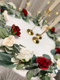Red and Ivory Wedding Flower Garland 8ft - TheBridesBouquet