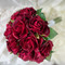 Red Rose Artificial Wedding Bouquets | Silk Bridal Flowers (large)