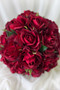 Red Rose Artificial Wedding Bouquets | Silk Bridal Flowers (large)