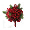 Christmas Red Velvet Rose Bouquet Wedding