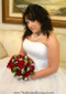 Red Silk Rose Nosegay | Artificial Wedding Flowers | Silk Bridal Bouquet | Wedding Bouquets