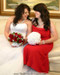 Red Silk Rose Nosegay | Artificial Wedding Flowers | Silk Bridal Bouquet | Wedding Bouquets