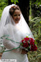 Red Silk Rose Nosegay | Artificial Wedding Flowers | Silk Bridal Bouquet | Wedding Bouquets