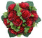 Red Silk Rose Nosegay | Artificial Wedding Flowers | Silk Bridal Bouquet | Wedding Bouquets