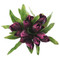 Tulip Bouquet 18 Silk Plum Tulips - Bridal Wedding Bouquet