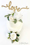 White Wedding Cake Flowers | Wedding Cake Topper | White Floral Cake Topper | Rustic Cake Topper | White Cake Toppers