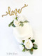 White Wedding Cake Flowers | Wedding Cake Topper | White Floral Cake Topper | Rustic Cake Topper | White Cake Toppers