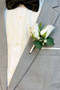 White Rose + Babies Breath Double Boutonniere for Wedding | Groom Boutonniere
