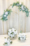 White Mini Rose Bridal Bouquet | Artificial Flower for Wedding (large)