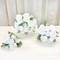 White Mini Rose Bridesmaid Bouquets | Fake Flower for Wedding (small)
