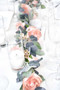 8 ft Coral Peach Rose Garland | Artificial Flower Garland for Wedding