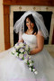 Sweet Lavender Silk Rose Cascade - Bridal Wedding Bouquet