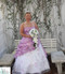 Sweet Lavender Silk Rose Cascade - Bridal Wedding Bouquet