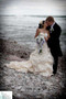 Sweet Lavender Silk Rose Cascade - Bridal Wedding Bouquet