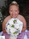Sweet Lavender Silk Rose Cascade - Bridal Wedding Bouquet