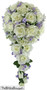 Sweet Lavender Silk Rose Cascade - Bridal Wedding Bouquet
