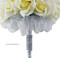 Sweet Lavender Silk Rose Nosegay - Bridal Wedding Bouquet