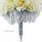 Sweet Lavender Silk Rose Nosegay - Bridal Wedding Bouquet
