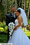 Sweet Purple Silk Rose Cascade - Bridal Wedding Bouquet