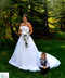 Sweet Purple Silk Rose Cascade - Bridal Wedding Bouquet