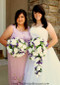 Sweet Purple Silk Rose Nosegay - Bridal Wedding Bouquet