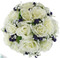 Sweet Purple Silk Rose Nosegay - Bridal Wedding Bouquet
