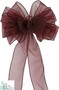 Pew Bows Burgundy | Wedding Bows | Wedding Pew Decorations | Church Wedding Decorations (set of 4 bows)
