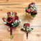 BURGUNDY Prom Boutonniere and Corsage | Prom Corsage | Prom Flowers | Prom Bouquet