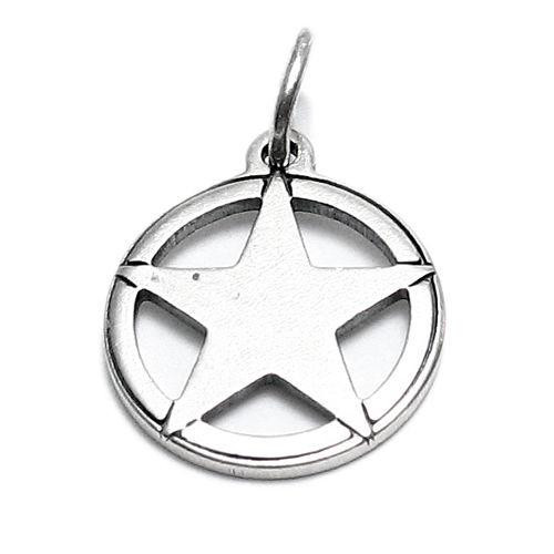 Star in Circle Charm