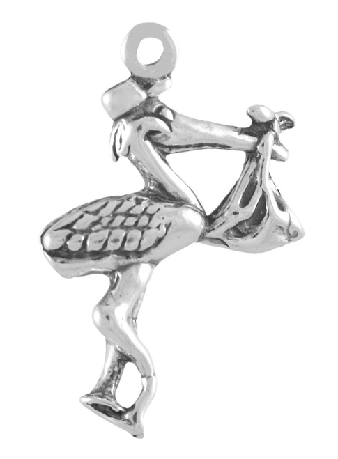 Stork "w/ Baby" Charm