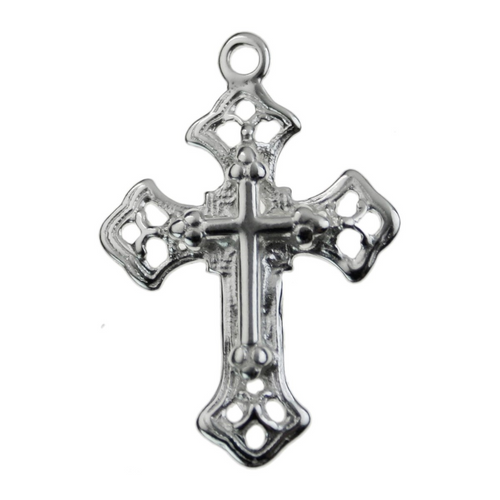 Cross "Lacy" Charm