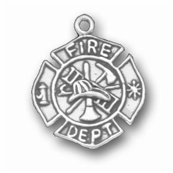 Fire Cross "Maltese" Charm