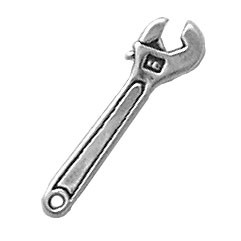 Construction "Crescent Wrench" Charm