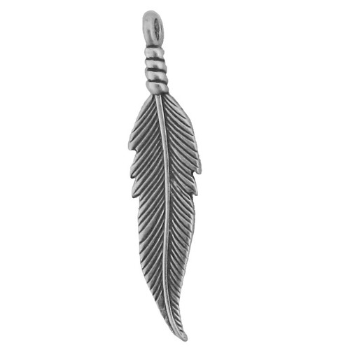 Feather "Med" Charm