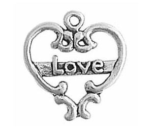 Heart "Love" Charm