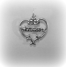 Heart "Friends" Charm