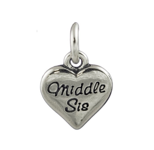 Tiny Middle Sis "Heart" Charm