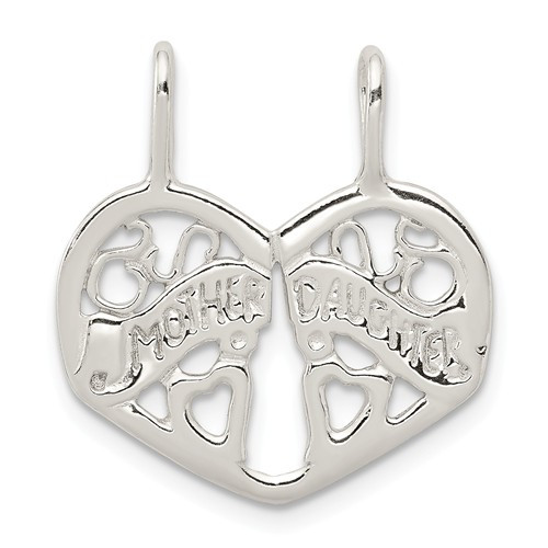 Mother and Daughter "2pc Heart" Charm