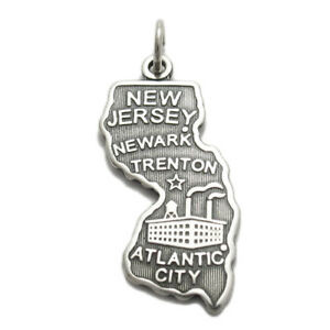 States "New Jersey" Charm