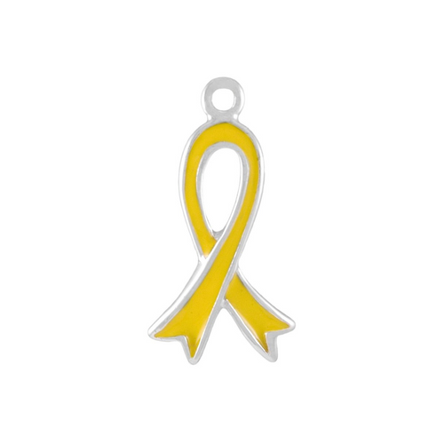 Ribbon "Enamel Yellow" Charm