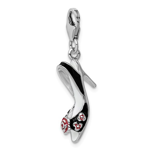 Shoe "Black Enamel heel" Charm