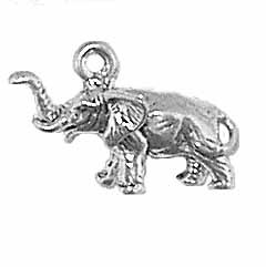 Elephant "3-D" Charm