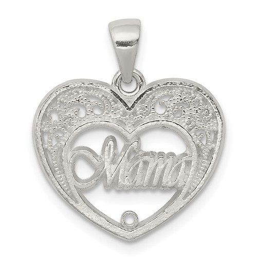 Mama in Heart Charm