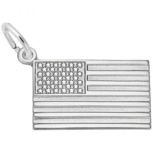 United States Flag "Rembrandt" Charm