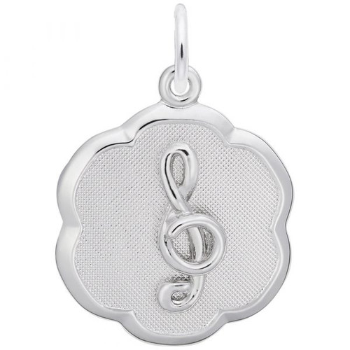 Treble Clef on Disk "Rembrandt" Charm